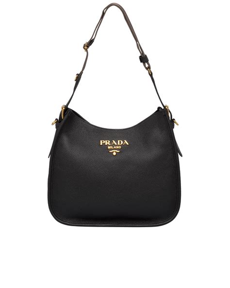 prada leather hobo shoulder bag|hobo brand leather bags.